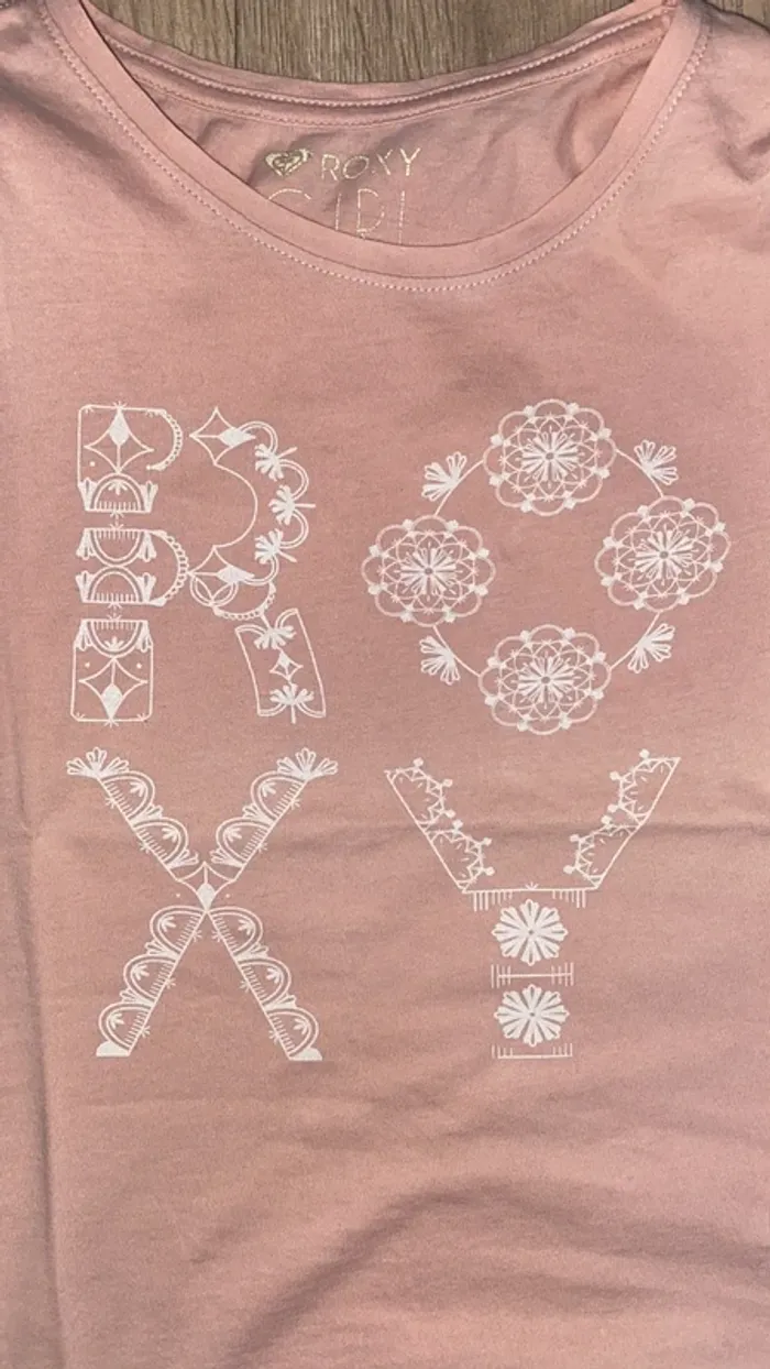 T-shirt rose pale Roxy - photo numéro 3