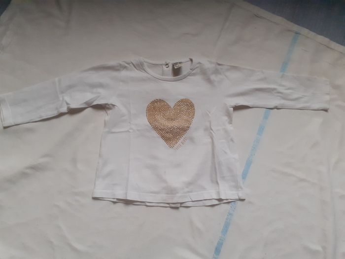 Sweet blanc motif cœur doré