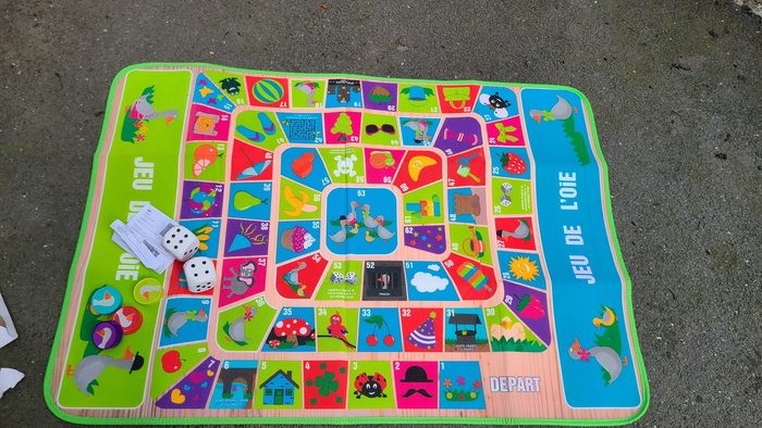 TAPIS JEU DE L'OIE GÉANT