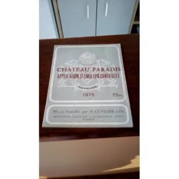 etiquette de vin chateau fleurus saint emilion 1977 neuf -