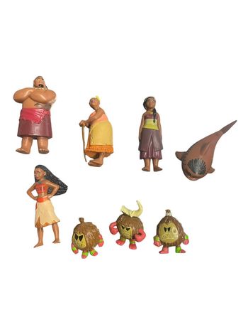 Lot de 8 figurines Disney Vaiana