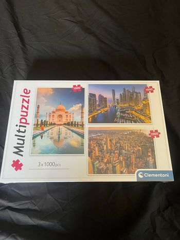 🧩 Puzzle Clementoni 3 x 1000 pièces – Thème Voyage  