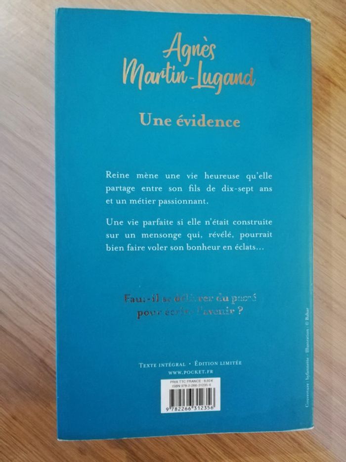 Livre "une évidence" Agnès Martin-lungand - photo numéro 3