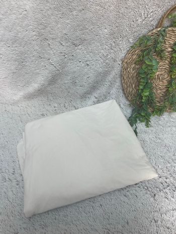Draps housse crème 140x190 - B&M 