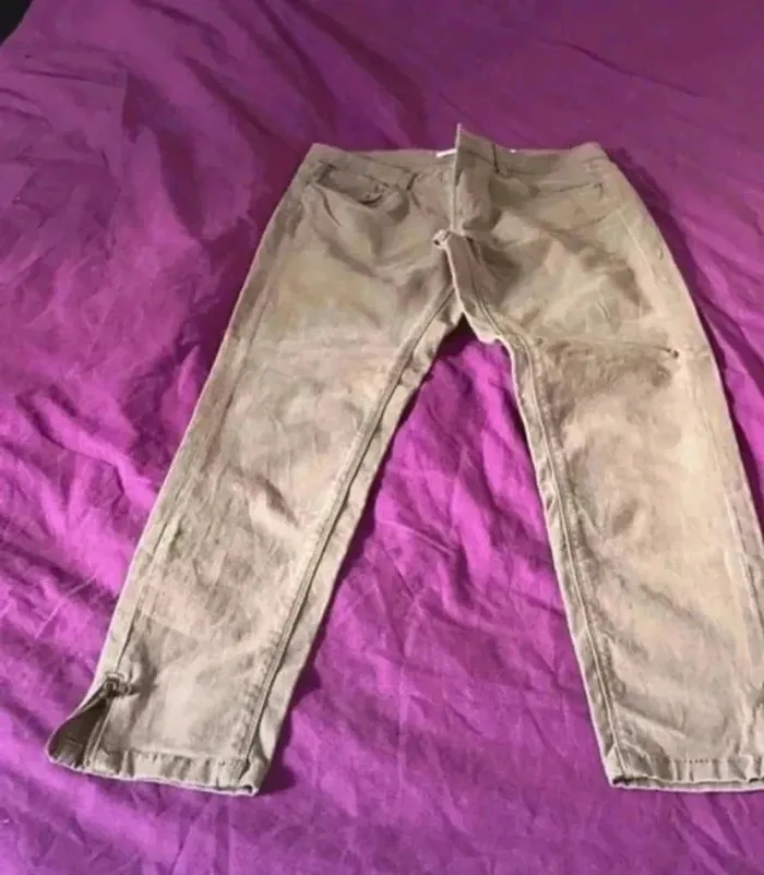 Jeans pantalon raccourci femme Camaïeu neuf 38