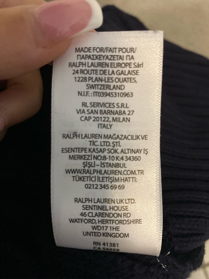 Pull  Ralph Lauren homme bleu marine - photo numéro 5