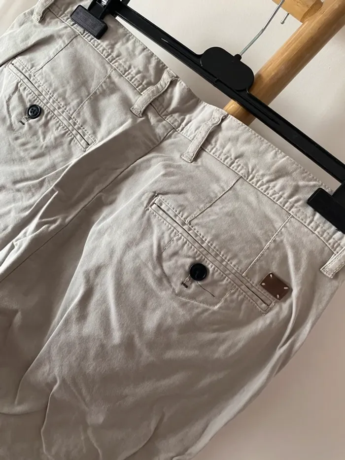 Pantalon chino gris clair - photo numéro 7