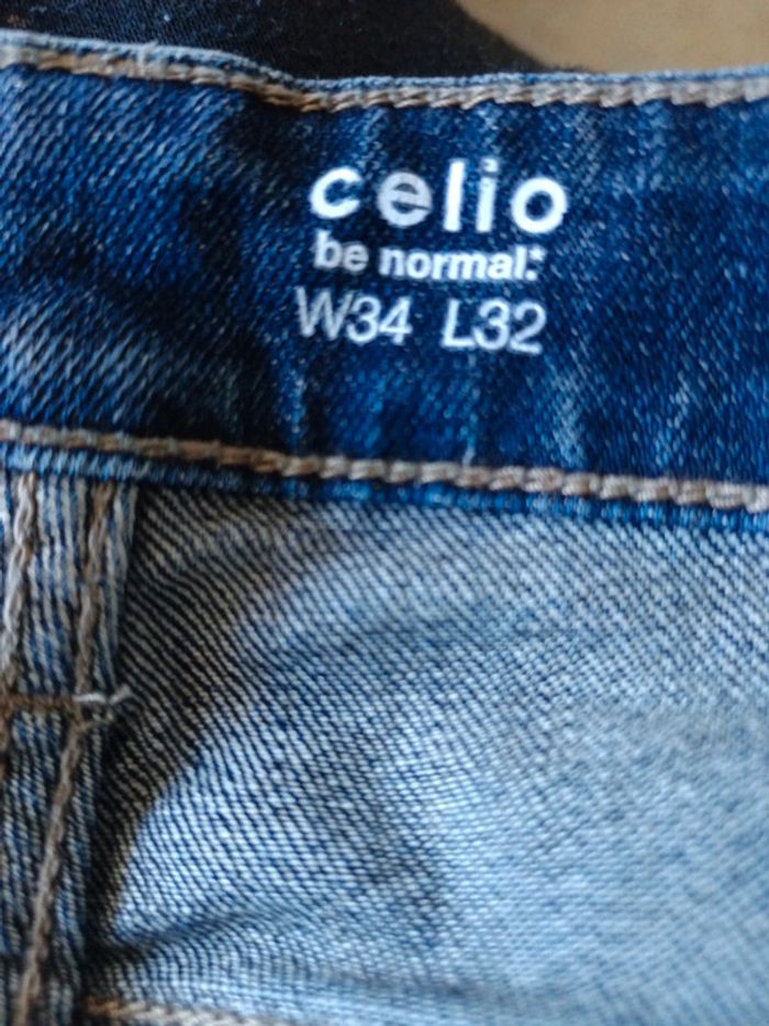 Jeans Celio bleu - photo numéro 3