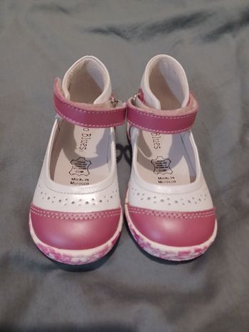 Chaussures en cuir baby girl Saxo Blue