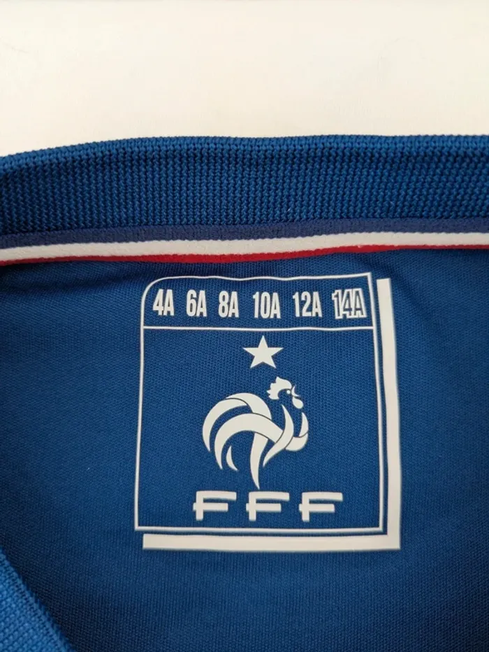 Maillot foot Equipe de France FFF - taille 14 ans - photo numéro 4