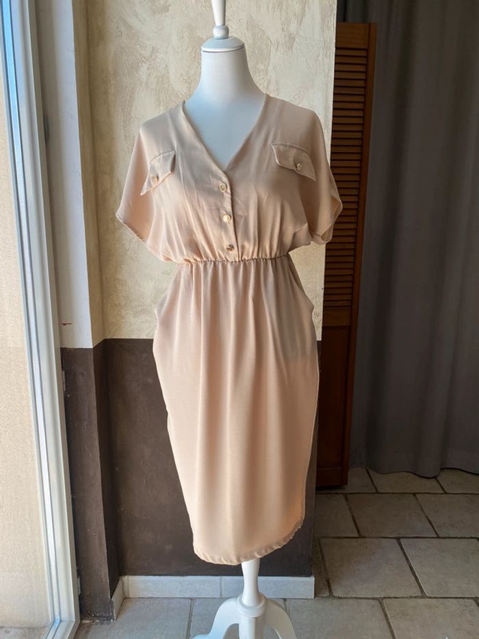 Robe beige Ineo couture M - photo numéro 2