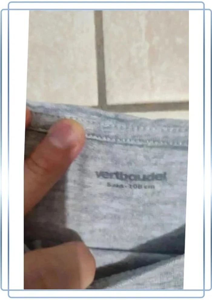 🐱 T-shirt manches longues gris avec motif chats - Vertbaudet 5 ans - Adorable et douillet 🐱 - photo numéro 3