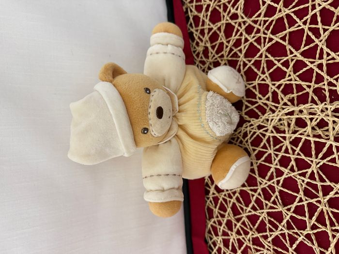 Doudou Ours Kaloo - Dessin feuilles - photo numéro 4