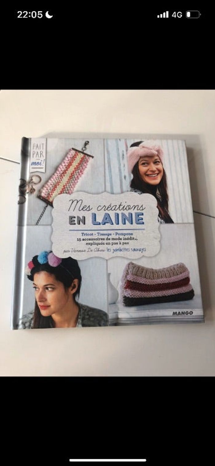Livre mes créations en laine neuf