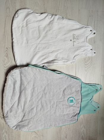 lot 2 gigoteuses hiver 0-6 mois