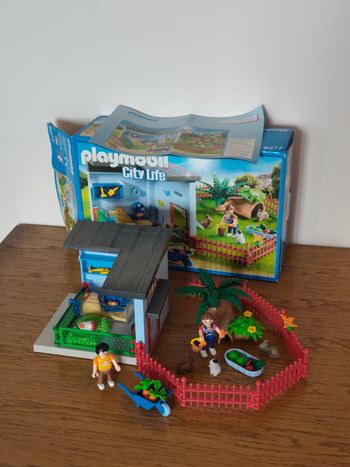 Playmobil maisonnette des hamsters et lapins 