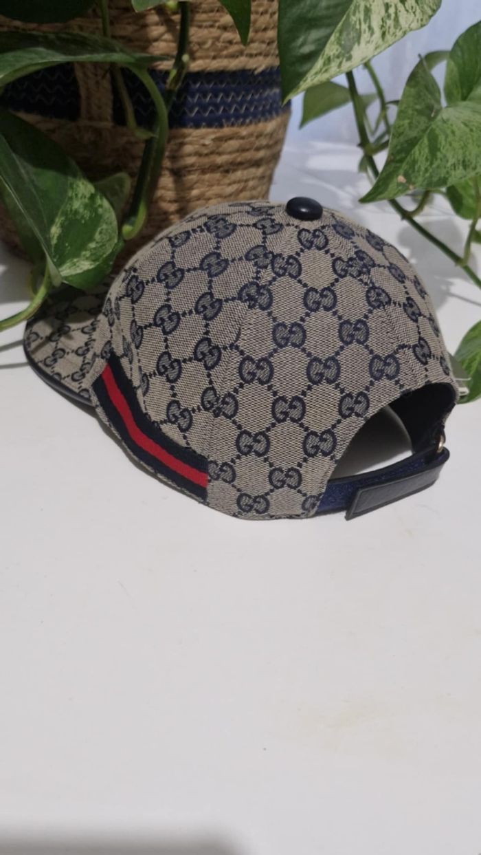 Casquette Gucci Grise/Bleu - photo numéro 3