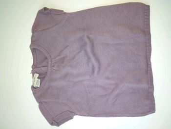 Pull manches courtes grain de blé 12 mois