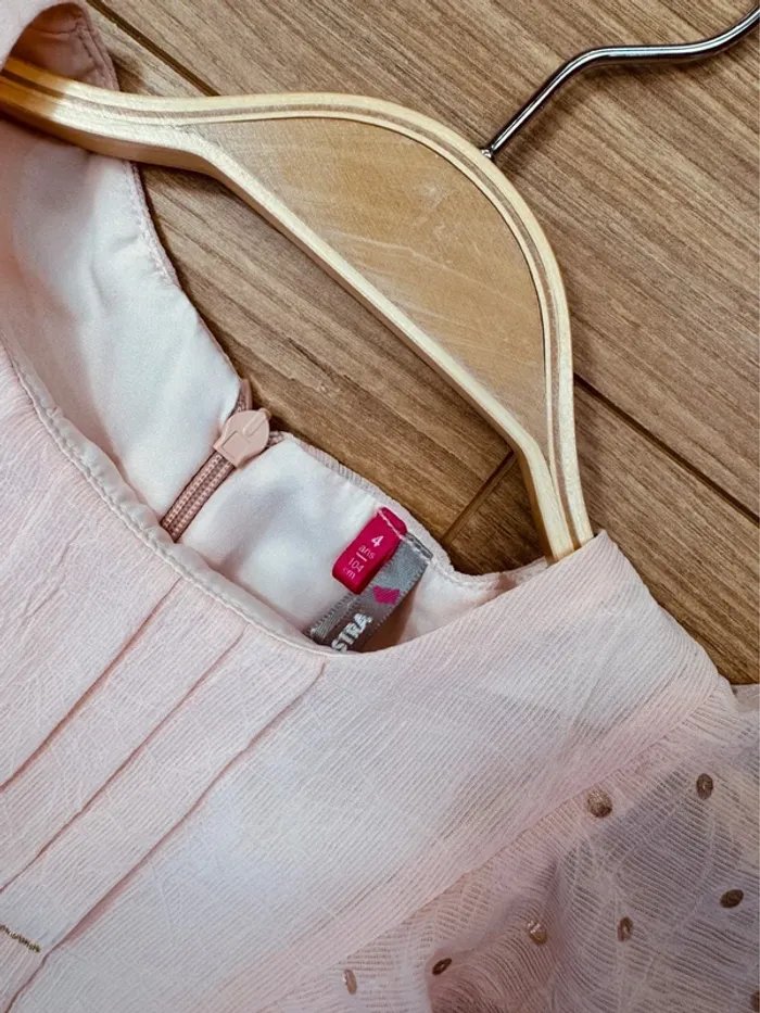 Taille 4 ans Robe cérémonie fille Orchestra rose poudrée * voilage * 🌹 - photo numéro 5