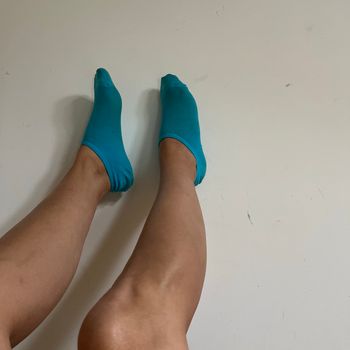 Chaussette bleu