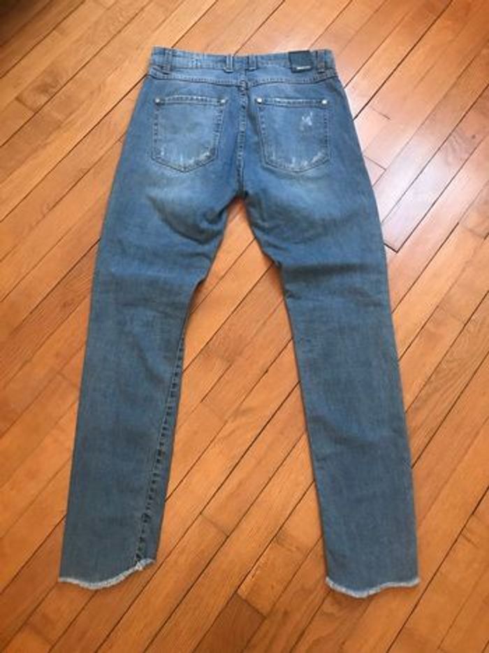 Pantalon jeans   Bleu  stradivarius - photo numéro 4