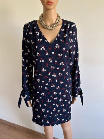 Robe bleue marine et imprimée Morgan taille 36 jamais portée