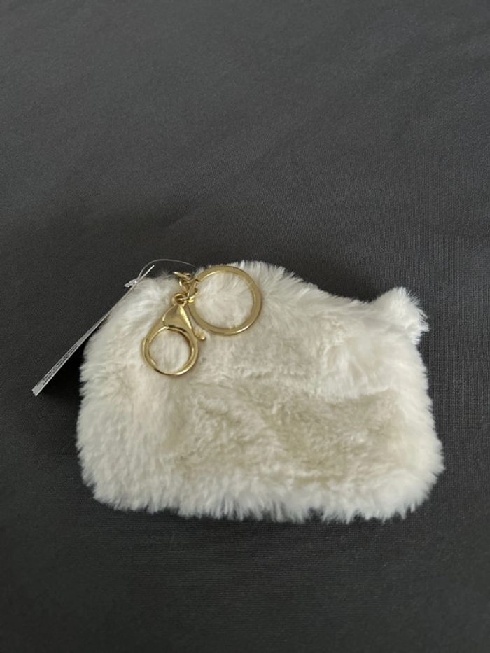 Porte-Monnaie Peluche Licorne Blanc - photo numéro 2