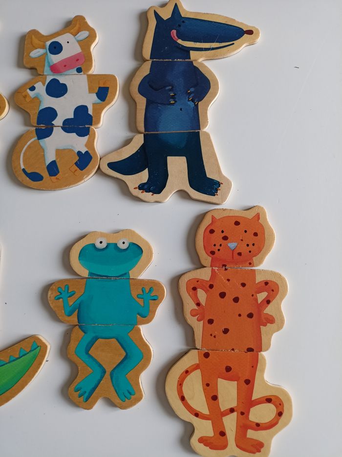 Magnetic's animaux rigolos Djeco en bois complet - photo numéro 6
