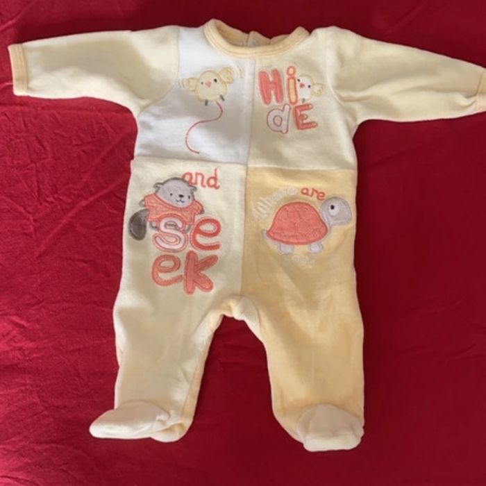 Pyjama naissance jaune