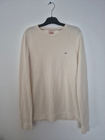 Pull écru classic vintage - Tommy Hilfiger Denim - Taille S