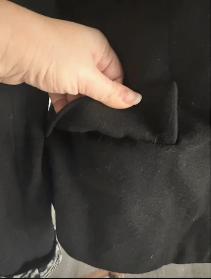 Sinéquanone veste noire avec col amovible vintage - photo numéro 6