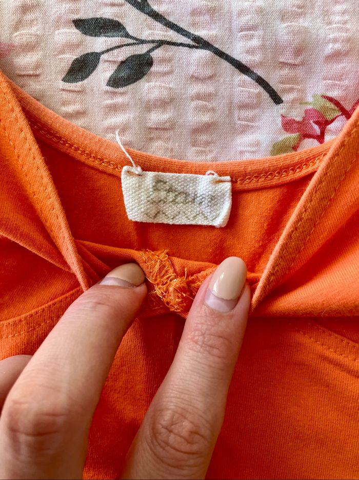 Croc top ou débardeur orange Etam - photo numéro 5