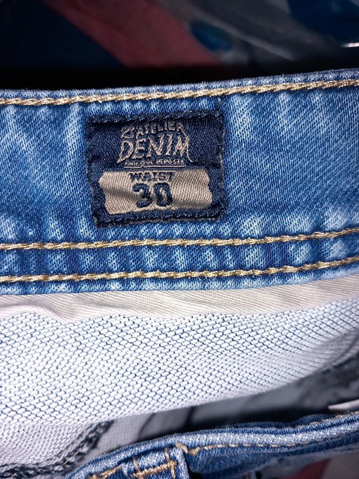 😷bermuda short coton jeans bleu TW30 Deeluxe &Co - photo numéro 7