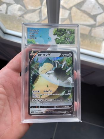 Pokémon carte gradée CA 10 Ronflex V