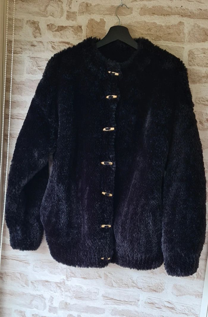 Blouson/doudoune noir fait main