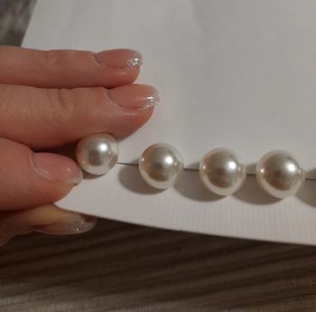 Lot de 3 paires de boucles d'oreilles perles neuves