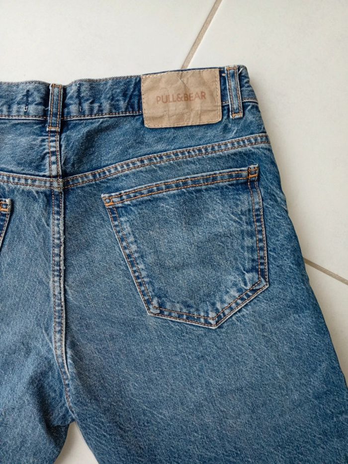Pull&Bear - Jean Denim Standard Dark Blue - 100% coton - photo numéro 6