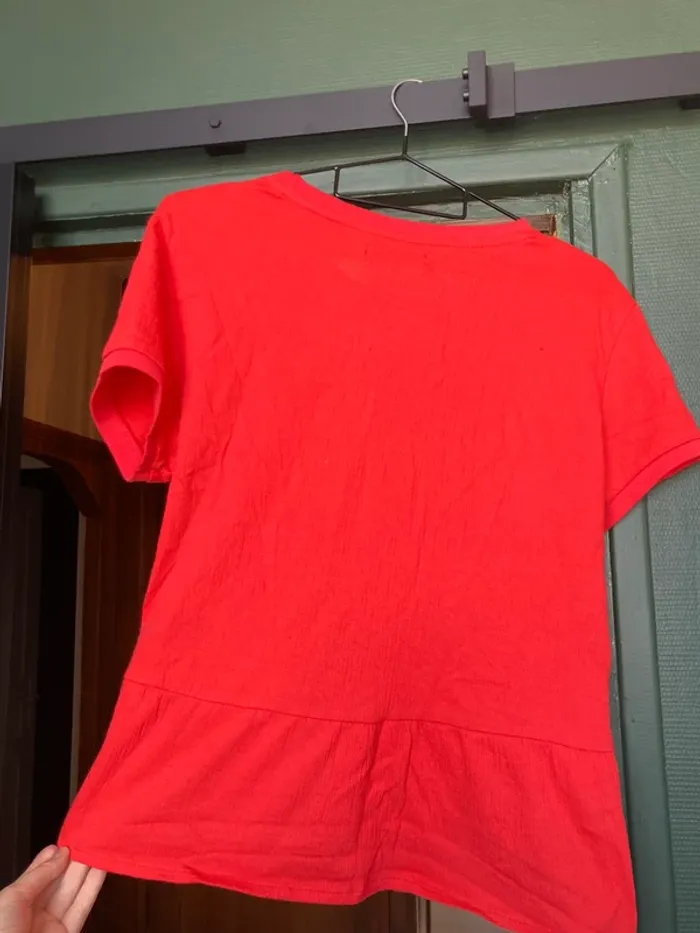 T-shirt corail - photo numéro 4