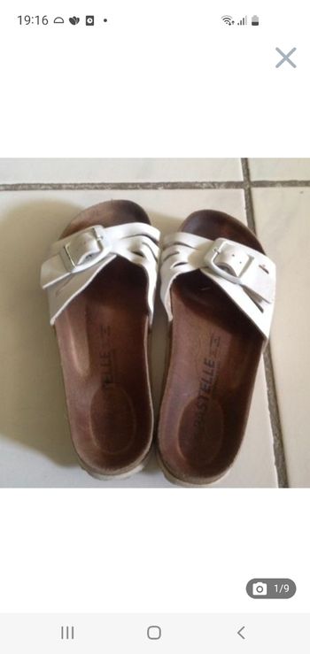Mules / claquettes blanches Pastelle pointure 28