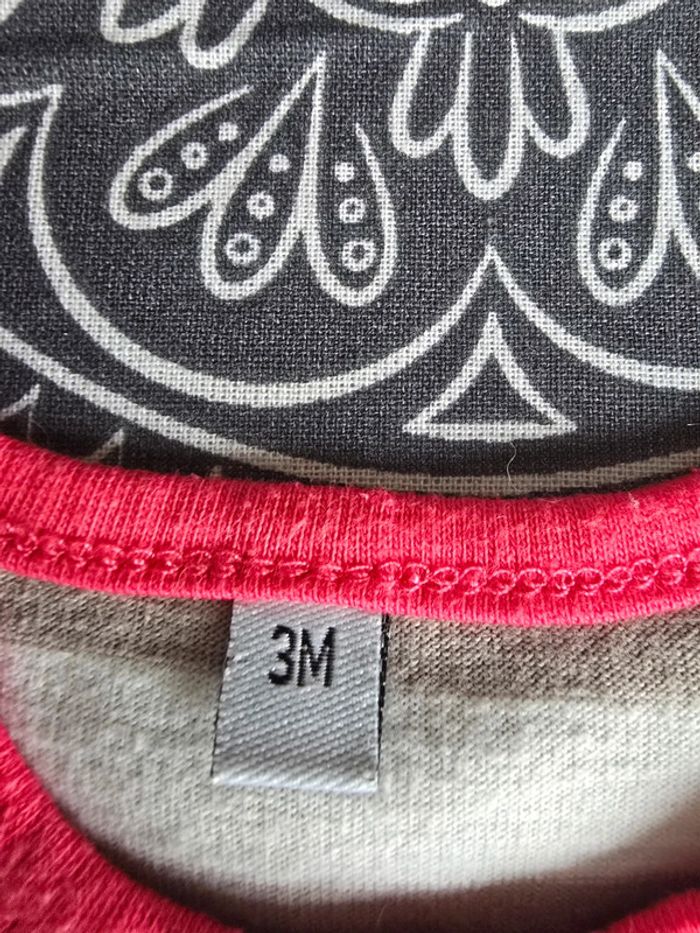Ensemble pull et pantacourt marron 3 mois - photo numéro 3