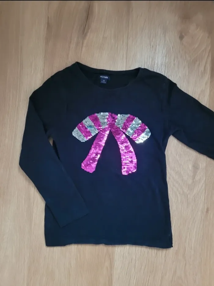 T-shirt à sequins Kiabi 6 ans