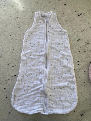 Gigoteuse blanche étoiles Domiva 0/6mois