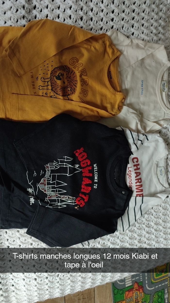 Lot de Tshirts manches longues
