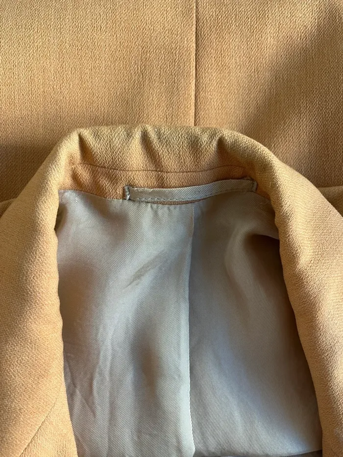 Blazer vintage jaune moutarde - photo numéro 6