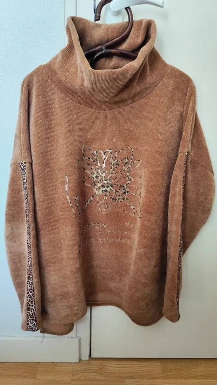 Pull long hiver col roulé chaud T42 - New fashion - photo numéro 2