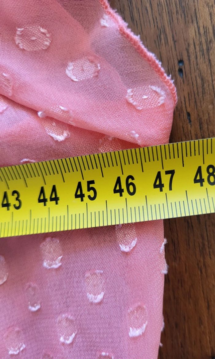 Nuisette manches courtes voile rose corail 3 Suisses Taille 36 - photo numéro 11