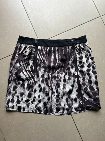 Jupe satinée motif léopard Ikks M