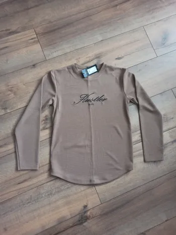 Pull fin marron homme M