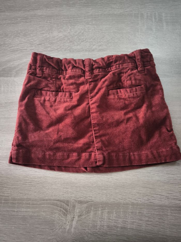 Petite jupe bordeaux velours - photo numéro 2