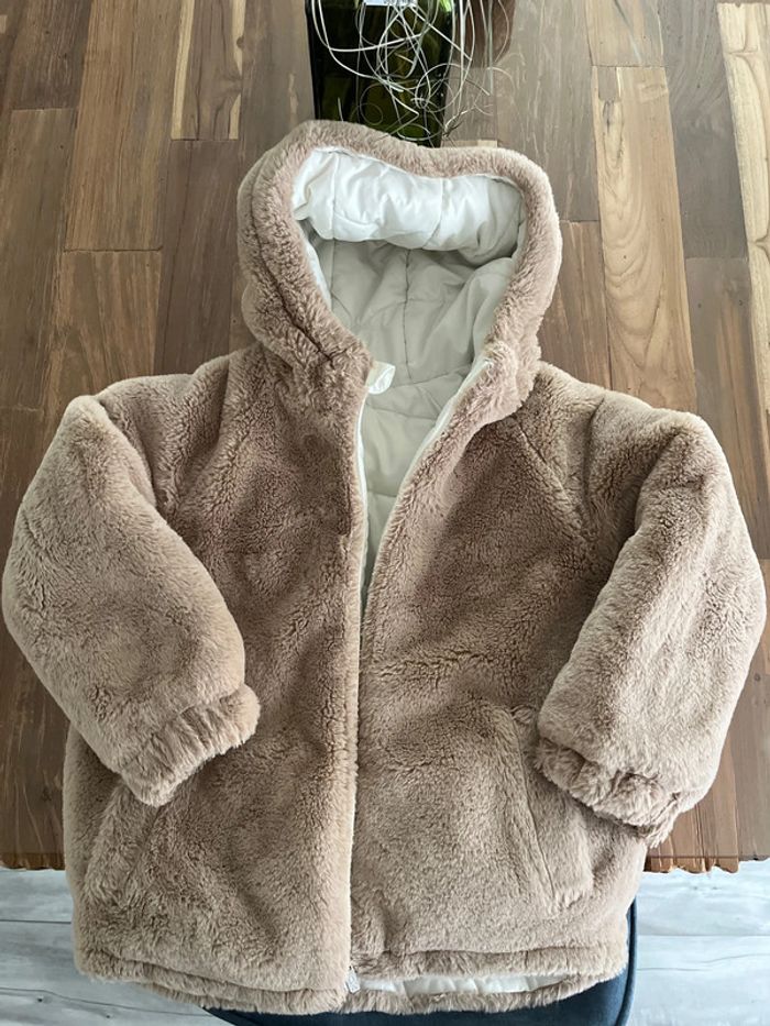 Manteau chaud réversible fille 8 ans